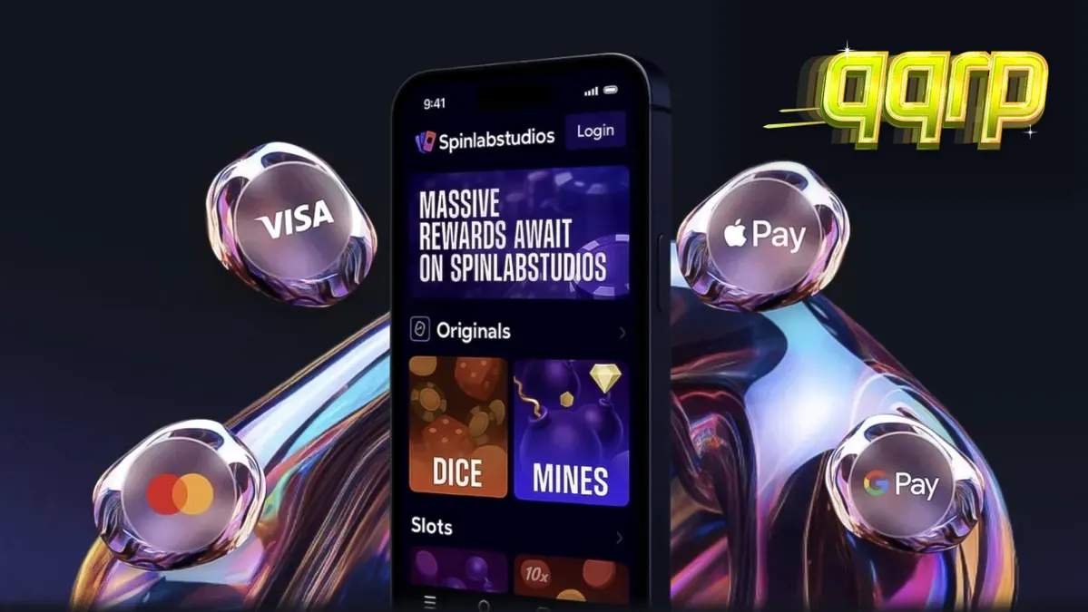 Ilustrasi peluncuran kasino online yang cepat dan mudah dengan platform Spinlab Studio.